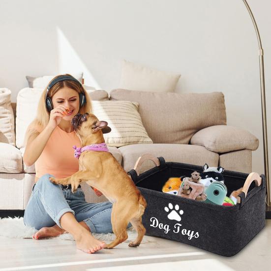 Ящик для хранения игрушек для домашних животных, легкий, гибкий, большой емкости, органайзер для хранения