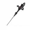 Unique Zircon Irregular Cross Piercing Earrings Vintage Dark Gothic Punk Style Jewelry Gift for Unisex