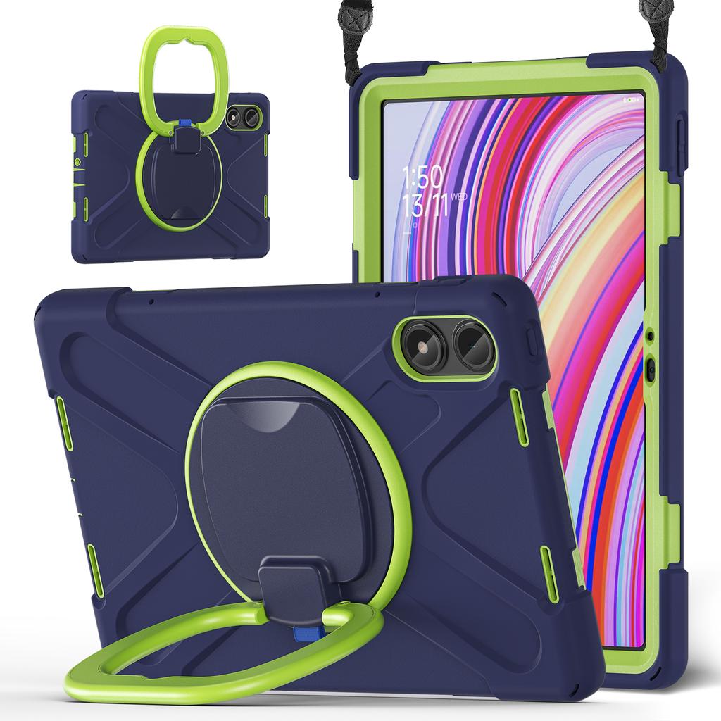 Rugged Soft Silicone Tablet Case for Xiaomi Redmi Pad 2 Pro 12.1 Inch Built in Kickstand Shockproof Kids Cover