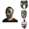 Slipknot Halloween Mask With Clown Face And Zipper Mouth For Costume Parties