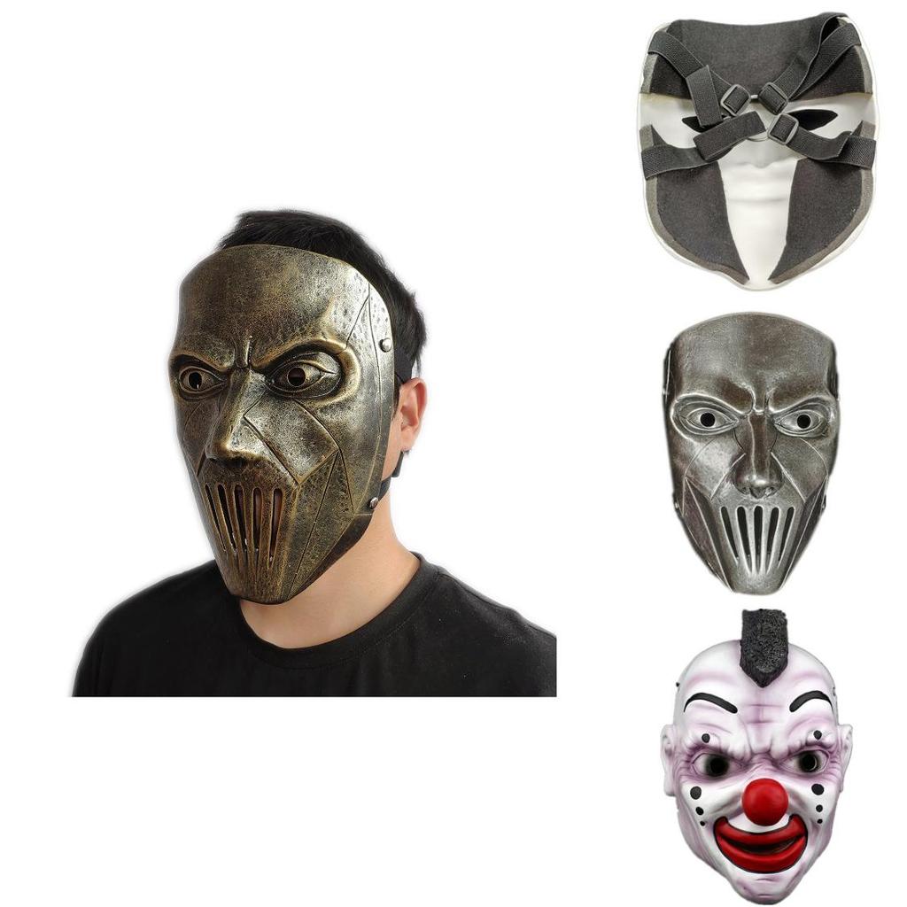 Slipknot Halloween Mask With Clown Face And Zipper Mouth For Costume Parties
