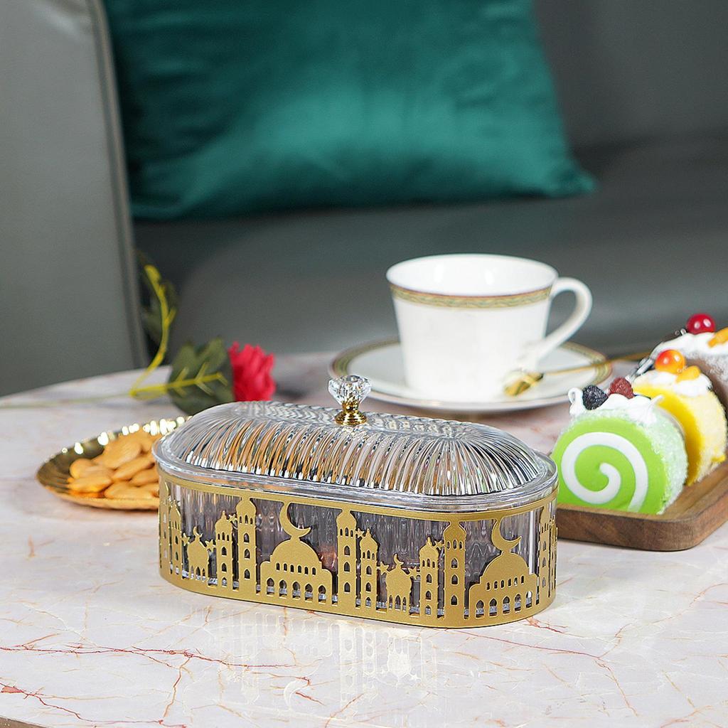 Поднос для закусок, многофункциональные тарелки для еды, упаковка для конфет, конфетница с крышкой для свадебных вечеринок, десерты, сухофрукты, угощения