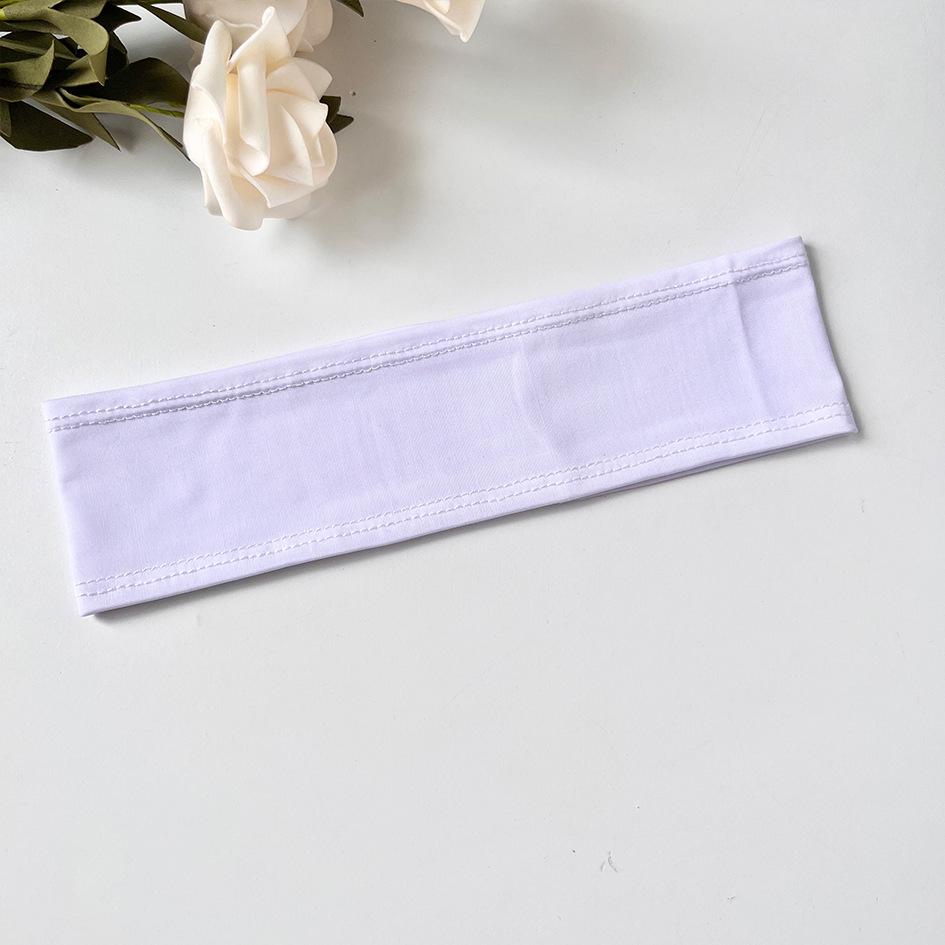 Трансграничная повязка для йоги из ледяного шелка: Однотонная повязка на голову для фитнеса, умывания лица и закалывания волос