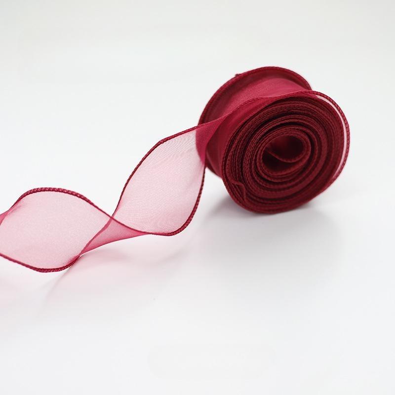 10-ярдовая органзовая лента с волнистым краем и дизайном «рыбий хвост» для свадеб и подарков