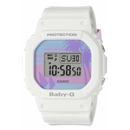 Casio Baby-G 80's Beach Colors BGD-560BC-7JF Women's White Watch