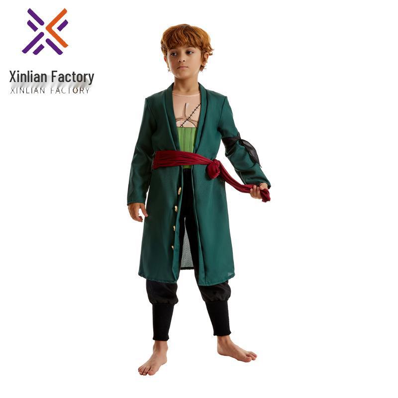 One Piece Zoro Men's and Children's Anime Cosplay Costume Set