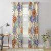 Colorful Moroccan Style Window Curtains For Living Room Luxury Bedroom Decor Drapes Kitchen Window Treatments Curtains