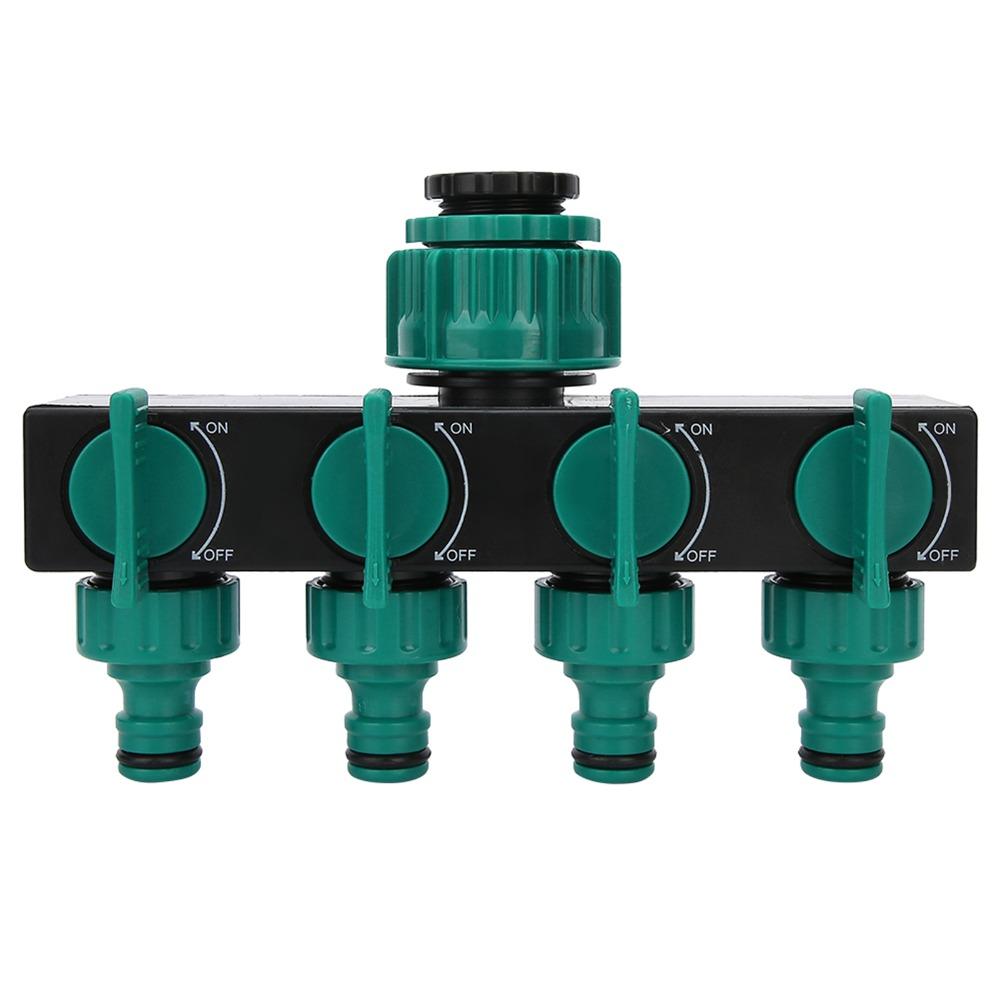 Plastic Hose Splitter Green Water Spigot Splitter Durable Hose Tap Splitter Lawn Irrigation