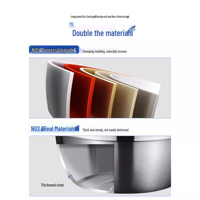 Shuangqiang 304 Stainless Steel Food Grade Mixing Bowl Set