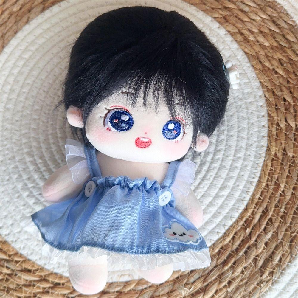 Cowboy Cotton Doll Denim Strap Skirt Doll Accessories Cotton Doll Idol Dolls Overalls  As Kids Gift