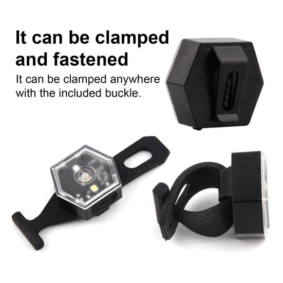 Многофункциональный предупреждающий фонарь, водонепроницаемый, мини, велосипедный задний фонарь, портативный, легкий, для ночного бега на шлеме, для крепления на рюкзаке, светодиодный фонарь