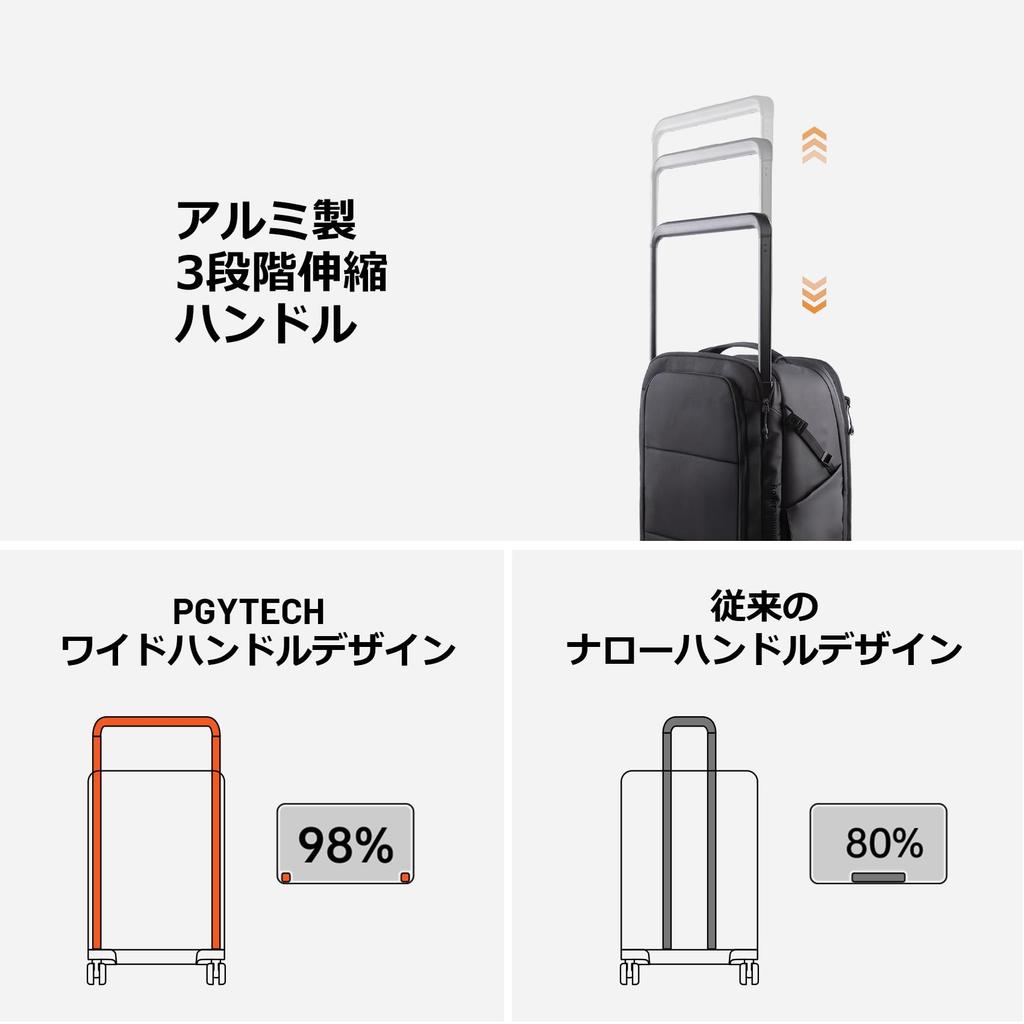 Roller Camera Backpack 30L Camera Wheeled Expandable 10L Detachable Travel Divided Storage [PGYTECH] Bag, Bag, Carry-on Size, Capacity, Waterproof,
