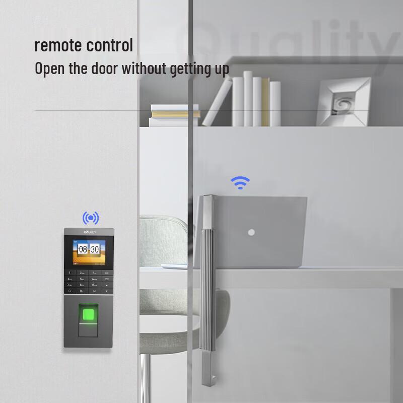 Deli 13752ID Fingerprint Access Control and Attendance Machine CN plug (adapter included)