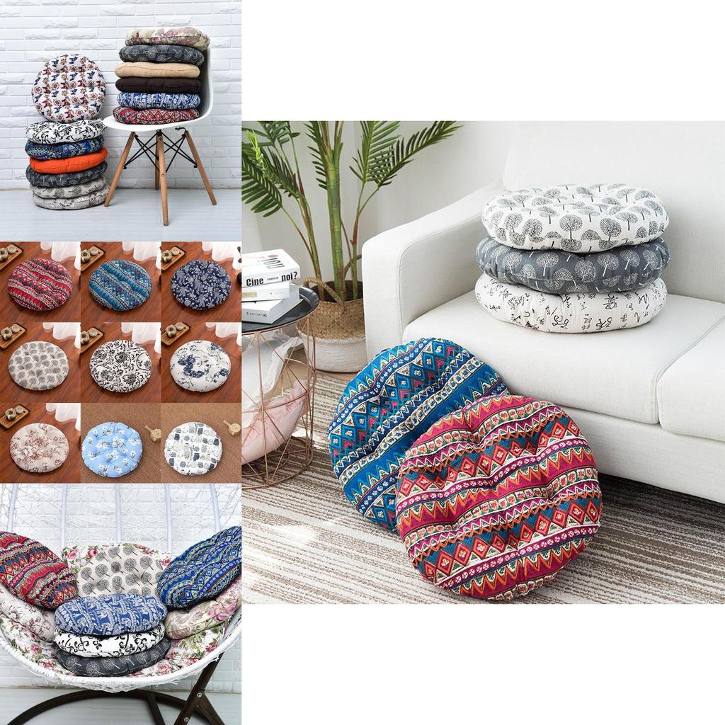 Роскошная круглая подушка для патио, татами, коврик для медитации, подушка для сиденья с мягким на ощупь покрытием