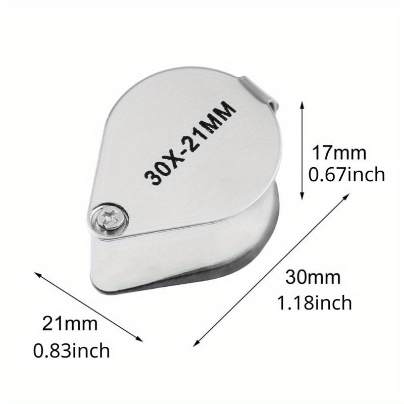 10x20x 30x увеличительное стекло для ювелирных изделий карманная складная лупа мини-лупа с алмазной линзой триплетный глаз стеклянный инструмент очки для чтения