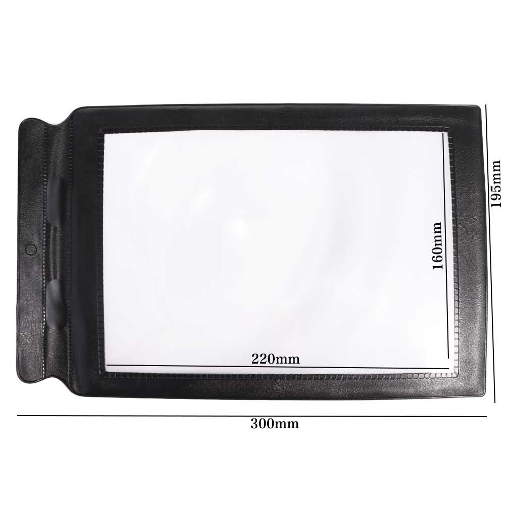 Handheld Large Sheet Magnifier A4 Lenses Loupe Science Tool Magnifying Glass Reading Book