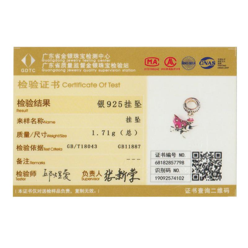 BAMOER Висячая подвеска из стерлингового серебра 925 "Ведьма на метле"