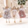 New 3-1PC Christmas Angel Doll Cute Navidad Plush Angel Girls Pendant Ornaments for Home Kids Gifts Christmas Tree Decorations