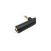 3.5mm 3/4Pole Gold-plated Connector Male To Female Headphone Adapter Right Angle Adapter