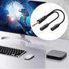 Stereo Splitters Y Cable 6.35mm Stereo Male Plug To Double 6.35mm Female Plug Microphones Headphones Splitters