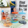 Adorable 6 Piece Space Themed Pvc Figure Set Featuring Cartoon Character Models