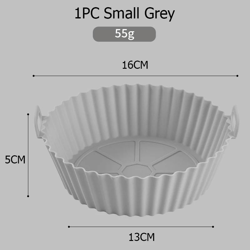 Air Fryer Silicone Liners Backing Tray Pizza Fried Chicken Airfryer Silicone Basket Reusable Airfryer Pan Liner Accessories