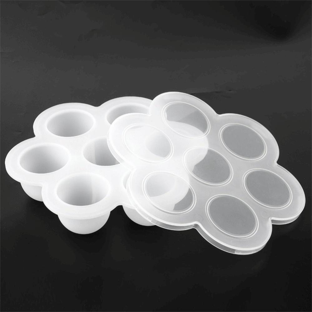 Flower Shape Baking Utensil 7 Hole Food Storage Container Innovative Ice Mold Tray Baking