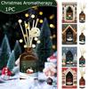 1PC Gift Box Home Fragrance Long-lasting Aromatherapy Ornament Glass Indoor Christmas Fresh Flameless Souvenir