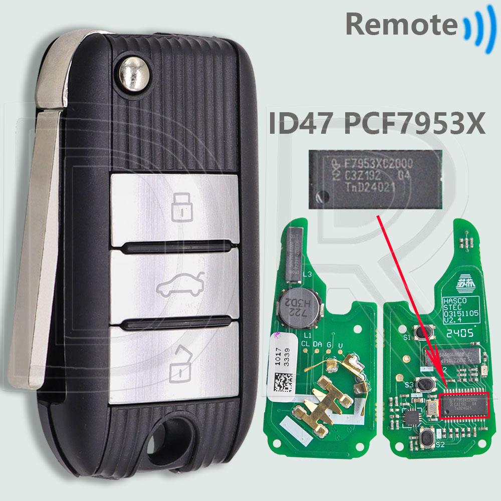 Оригинальная плата DR ID47 PCF7953 Чип 433 МГц Бесключевой доступ Автомобильный пульт ДУ Для Morris Garage MG MG5 ZS MG6 HS 2017 2018 2019