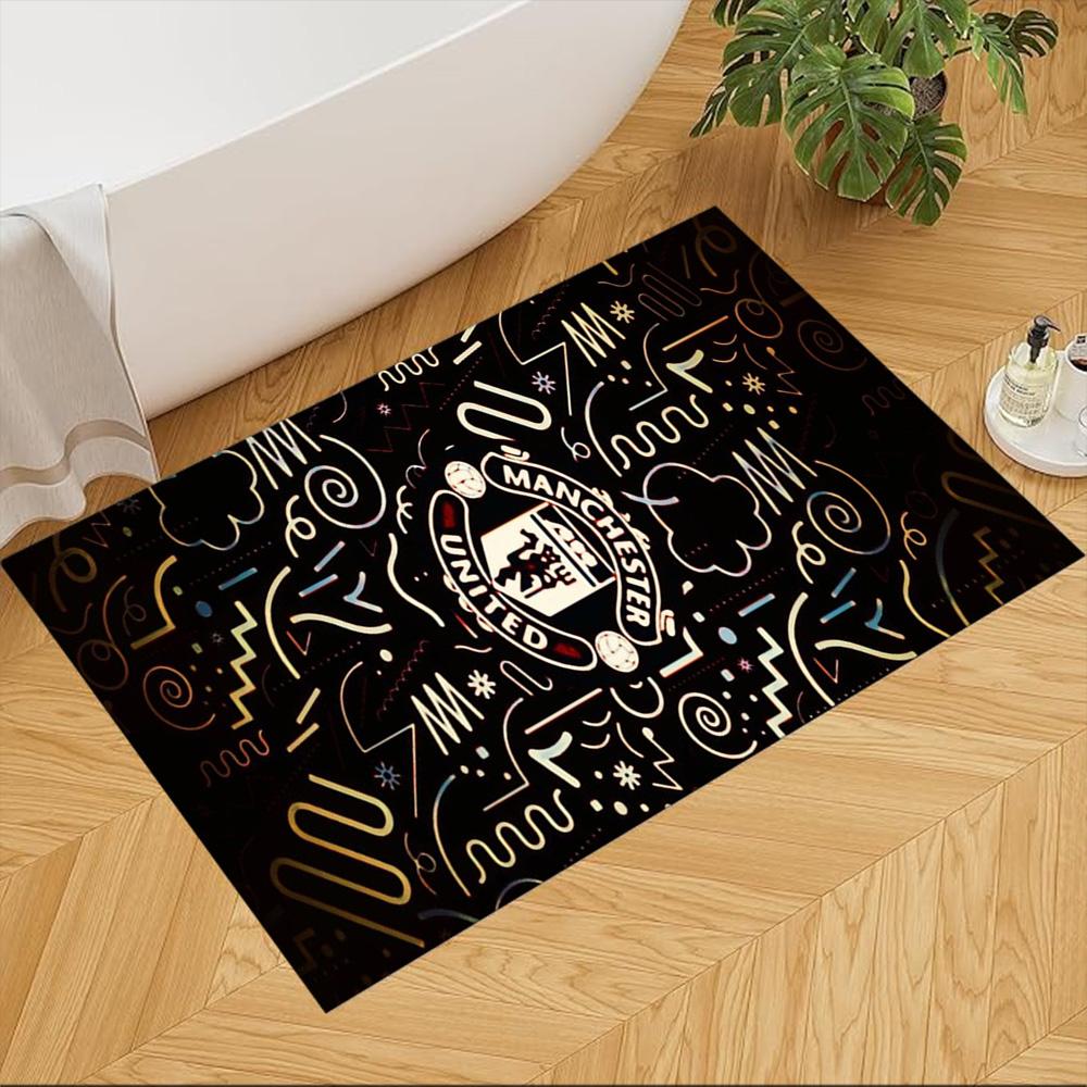 Manchester Floor Mat Suitable for Study room Decorate room Entryway Bedrooms Anti-slip Rug Anime Office Decor Gift for Festivals