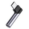 Адаптер USB C для игр и звонков Hi-Fi Прямоугольный донгл Адаптер USB C на 3,5 мм для устройств Type C