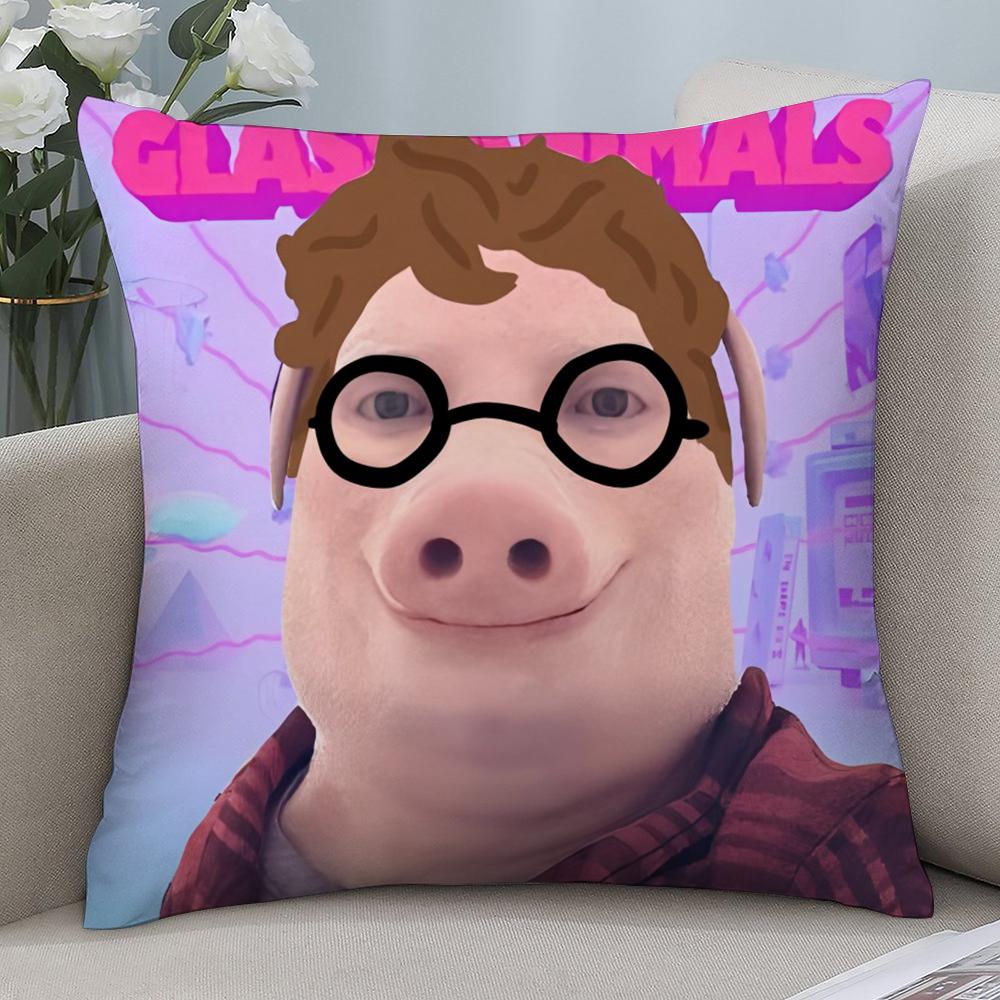Наволочка John Pork Is Calling 3D-печать Полиэфирное волокно 40*40 см Декоративная наволочка для дивана Подарок на фестиваль