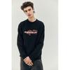 H M Oversized Fit Print sweatsHirt Black forMula 1