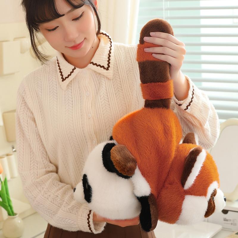 Cute Flip Panda Transformed Into Red Panda Doll Doll Plush Toy Fun Doll Children's Day Gift
