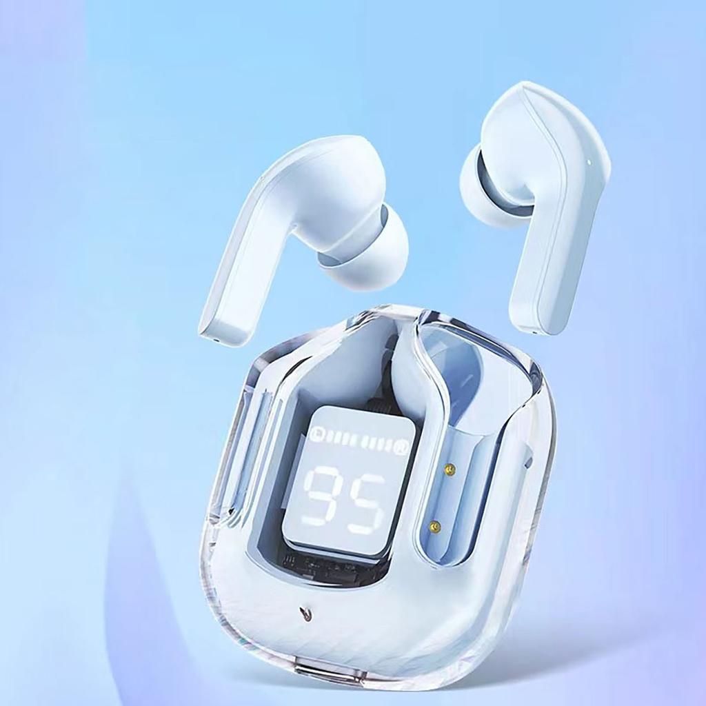 Беспроводные Bluetooth-наушники Air31 вкладыши с цифровым дисплеем, прозрачный кейс для мобильных устройств
