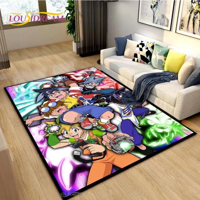 Beyblade Cartoon Anime Carpet for Living Room Bedroom Coffee Table Yoga Area Rug Kitchen Unslip Floor Mat Alfombra Birthday gift