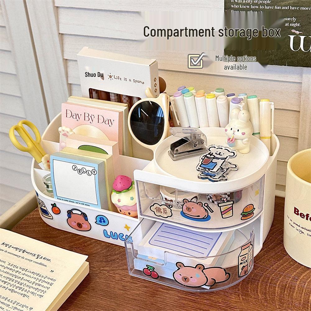 Многофункциональный органайзер для макияжа с зеркалом и местом для хранения средств по уходу за кожей