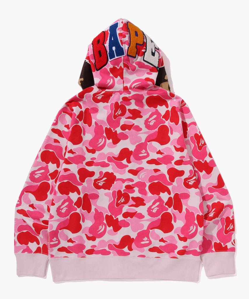 Bape Abc Camo Second Ape Full Zip Hoodie (M) Pink