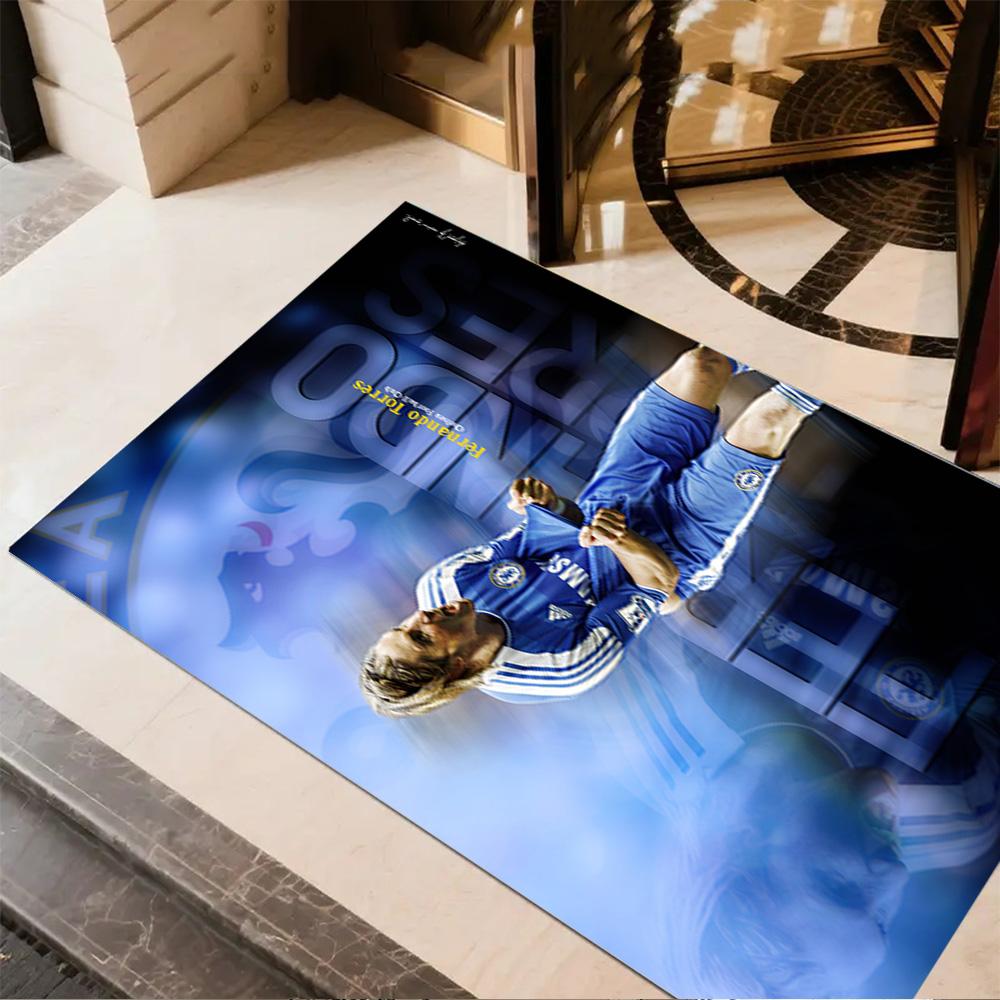 Football Player Kit Celebrating Carpet Suitable for Study room Dormitory Decorate room Game Room Anti-slip Rug Anime Office Decor Best for Christmas