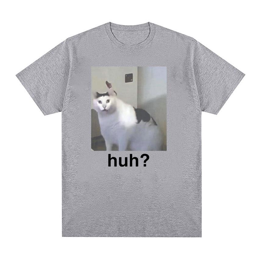 Забавный милый кот, да? Футболка с рисунком Meme, мужская и женская, высокого качества, модная, свободного покроя, летняя футболка