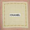 Used CHANEL Large Scarf Logo Bijou Smoky Pink