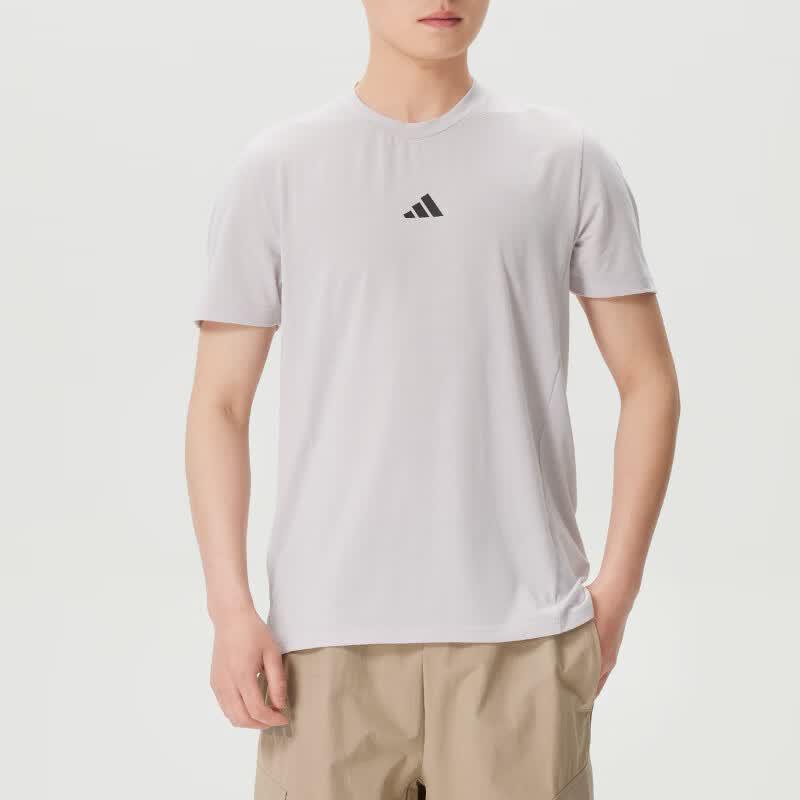 adidas Мужская летняя тренировочная футболка с коротким рукавом KA7296