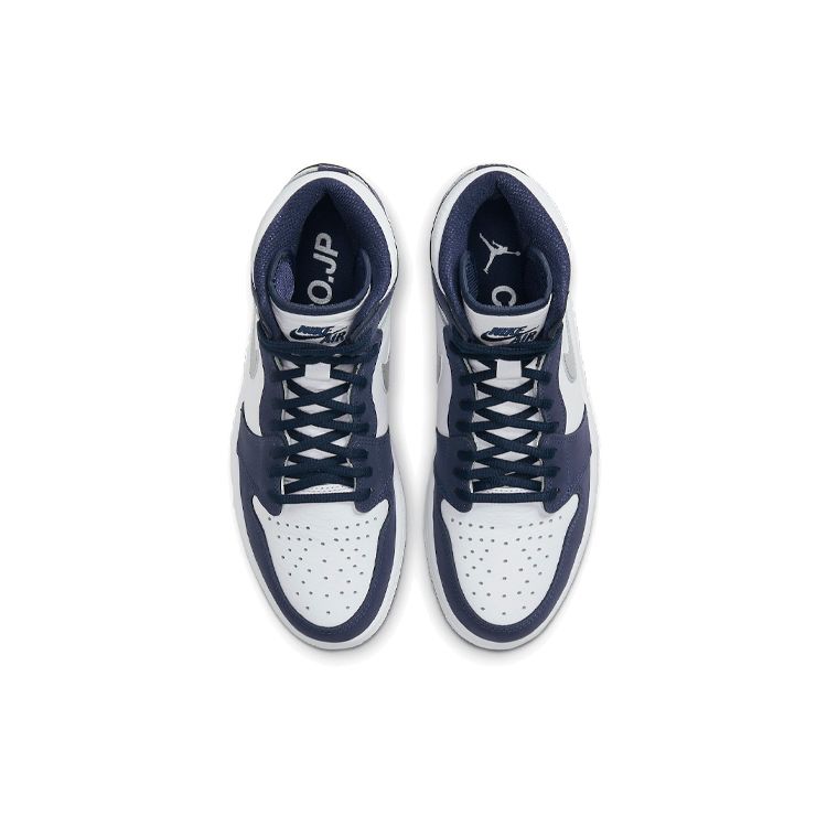 Air Jordan 1 Retro High CO.JP Midnight Navy 2020 Кроссовки унисекс Синий Белый Металлик-Серебристый DC1788-100
