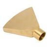 Fan Shaped Fountain Nozzle G1 Inch Brass Flat Head Spray Nozzle Fountain Sprinkler Head for Garden