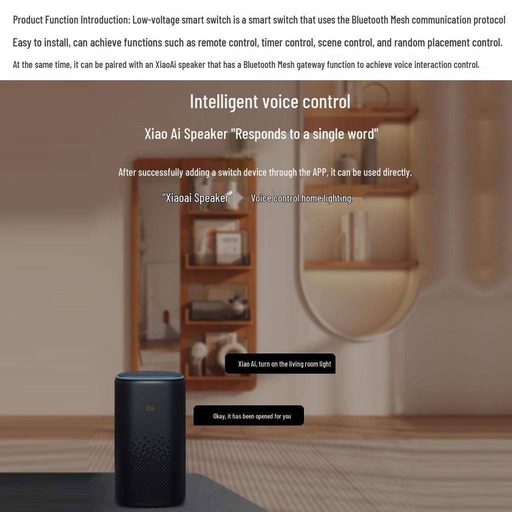 Модуль умного Bluetooth-переключателя для приложения Mijia с универсальным дистанционным управлением DC12V-48V.