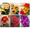5d Diy Diamond Painting Flower Diamond Embroidery Mosaic Full Round Diamond Modern Creative On The Wall Home
