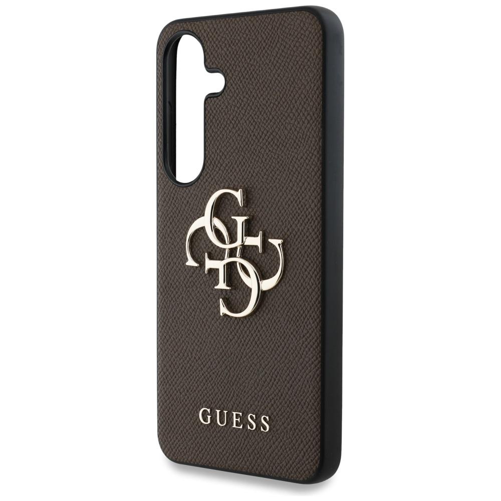 Etui do Samsung Galaxy S25 Plus Guess Grained 4G Classic Brązowe