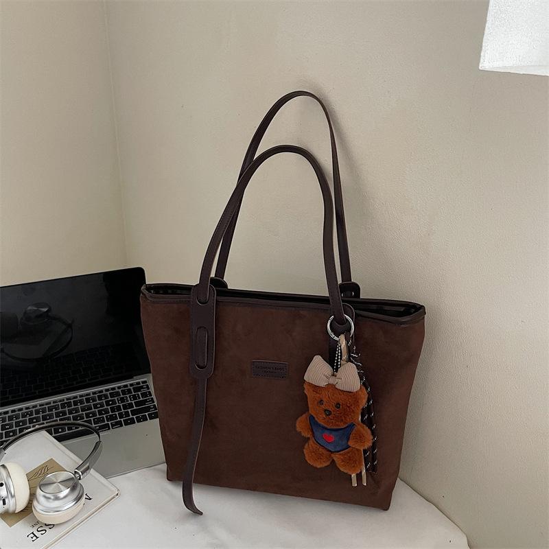 Retro Large-capacity Tote Bag, Fashionable and High-quality Single-shoulder Bag, Simple Commuting Bag