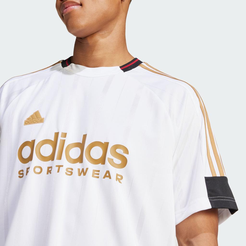 Adidas Футболка House of Tiro Nations Pack белая/черная/Team Victory красная/St Tan мужская уличная одежда IW8867