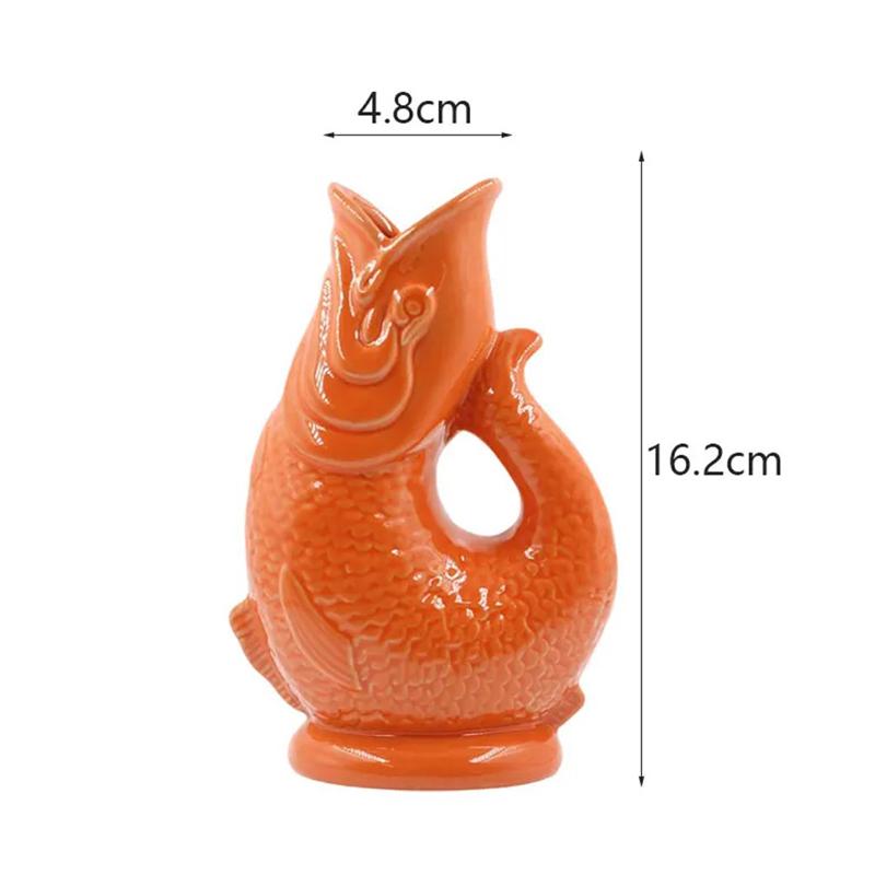Creative Cocktail Cup Hawaii Ceramic Tiki Mug Fish Shaped Wine Mug Halloween Gift Personalized Ceramic Decorations Accessories